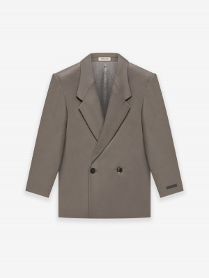 Fear Of God Cav Twill Suit Jacket Grigie | FOG-SN593368