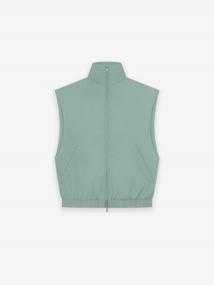 Fear Of God Corsa Nylon Vest Verdi | FOG-SN593665