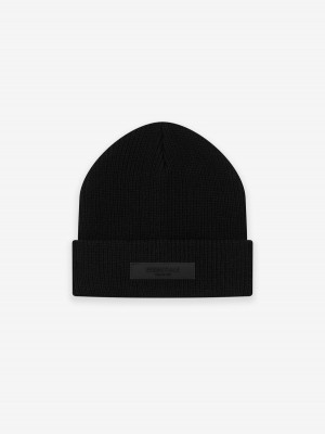 Fear Of God Essentials Beanie Nere | FOG-SN593639