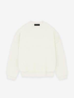 Fear Of God Essentials Crewneck Bianche | FOG-SN593555