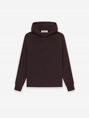 Fear Of God Essentials Knit Hoodie Viola | FOG-SN593755