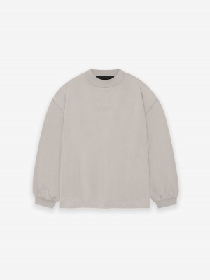 Fear Of God Essentials Ls Tee Argento | FOG-SN593791