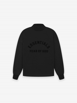 Fear Of God Essentials Ls Tee Nere | FOG-SN593777