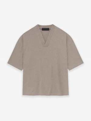 Fear Of God Essentials V-neck Khaki | FOG-SN593539