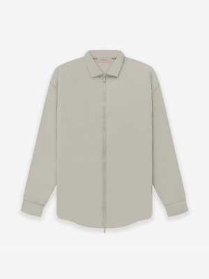 Fear Of God Filled Nylon Shirt Jacket Grigie | FOG-SN593603