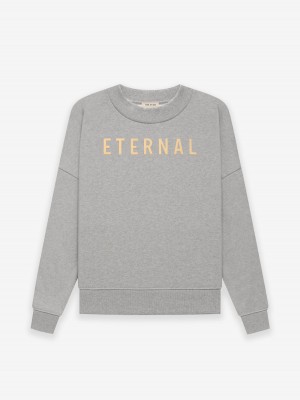 Fear Of God Fleece Crewneck Grigie | FOG-SN593352