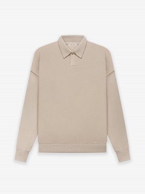 Fear Of God Fleece Polo Beige | FOG-SN593344