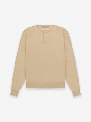 Fear Of God Knit Ls Henley Marroni | FOG-SN593651