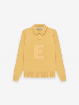 Fear Of God Knit Ls Polo Gialle | FOG-SN593767