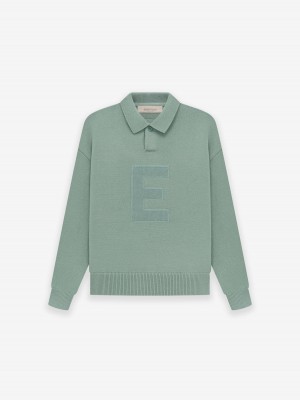 Fear Of God Knit Ls Polo Verdi | FOG-SN593763