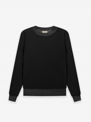 Fear Of God Lana Vergine Cashmere Crewneck Nere | FOG-SN593293