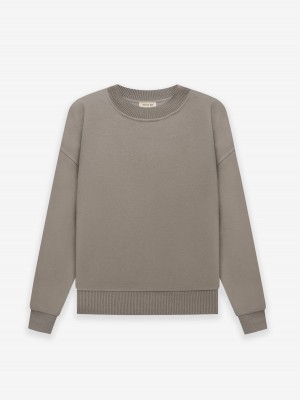 Fear Of God Lana Vergine Cashmere Crewneck Grigie | FOG-SN593290