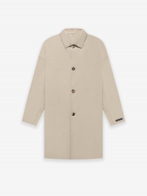 Fear Of God Lana Vergine Nylon Car Coat Beige | FOG-SN593358