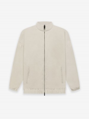 Fear Of God Lana Vergine Nylon Pista Jacket Beige | FOG-SN593418