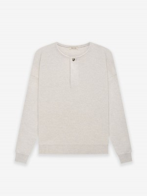 Fear Of God Leggere Merino Henley Beige | FOG-SN593482