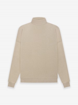 Fear Of God Leggere Merino Turtleneck Beige | FOG-SN593491