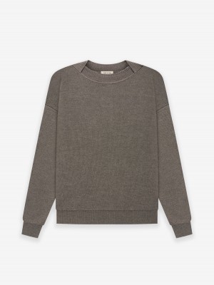 Fear Of God Merino Knit Crewneck Grigie | FOG-SN593301