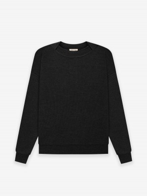 Fear Of God Merino Knit Crewneck Nere | FOG-SN593480