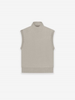 Fear Of God Pullover Mockneck Vest Grigie | FOG-SN593657