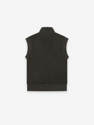 Fear Of God Pullover Terry Mockneck Vest Nere | FOG-SN593661