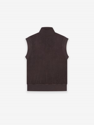 Fear Of God Pullover Terry Mockneck Vest Viola | FOG-SN593662