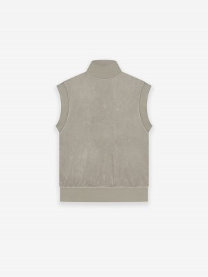 Fear Of God Pullover Terry Mockneck Vest Grigie | FOG-SN593663