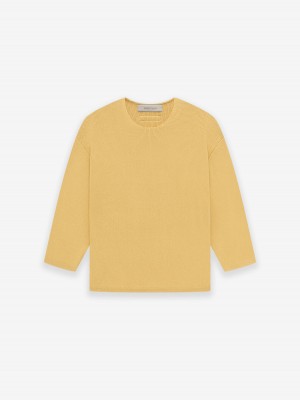 Fear Of God Rawneck Knit Maglia Gialle | FOG-SN593751