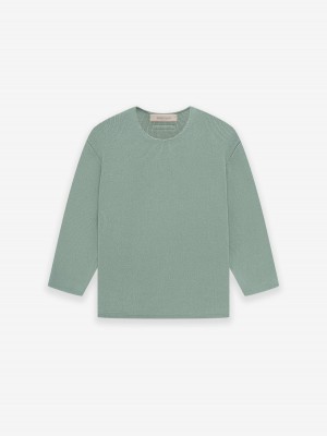 Fear Of God Rawneck Knit Maglia Verdi | FOG-SN593766