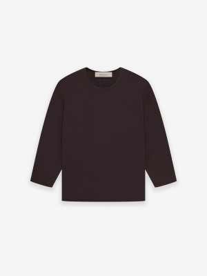 Fear Of God Rawneck Knit Maglia Viola | FOG-SN593754