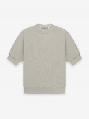 Fear Of God Ss Waffle Sweatshirt Grigie | FOG-SN593531