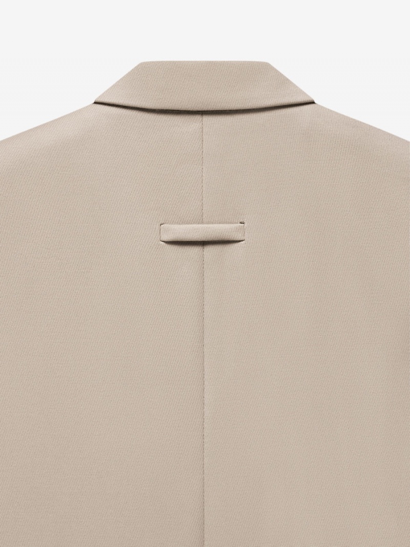 Fear Of God Cav Twill Suit Jacket Beige | FOG-SN593365