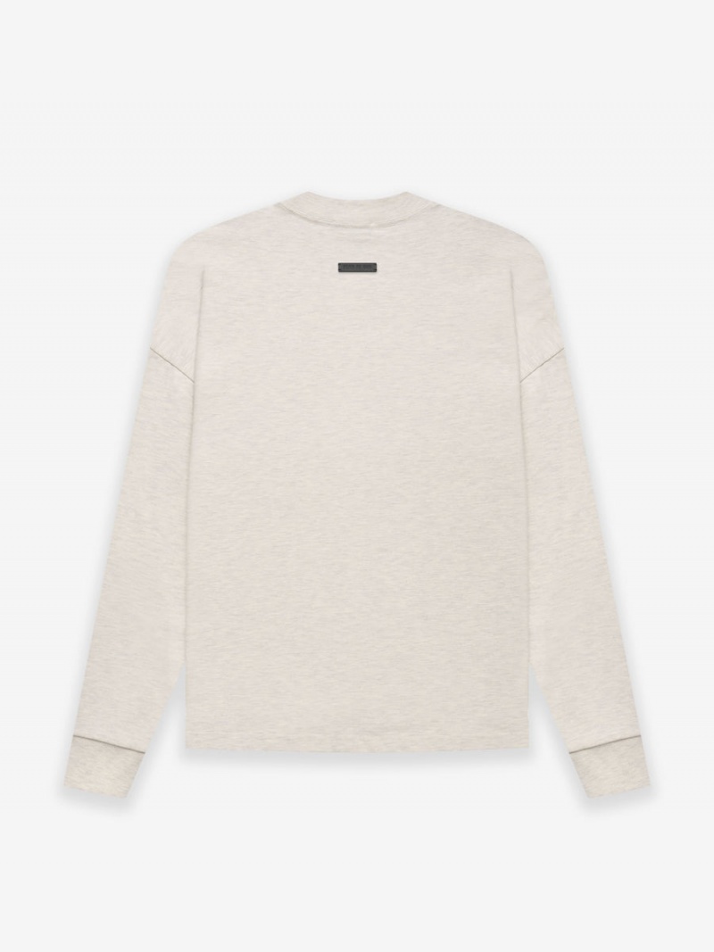 Fear Of God Cotone Ls T-shirt Beige | FOG-SN593334