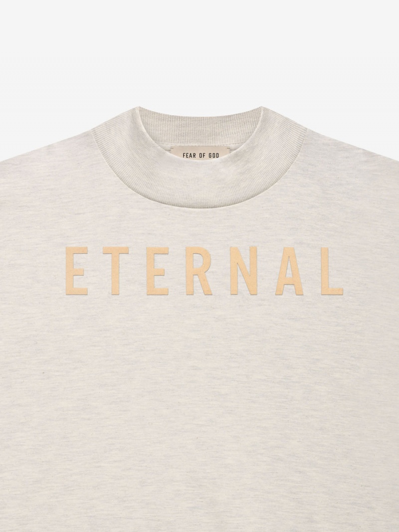 Fear Of God Cotone Ls T-shirt Beige | FOG-SN593334