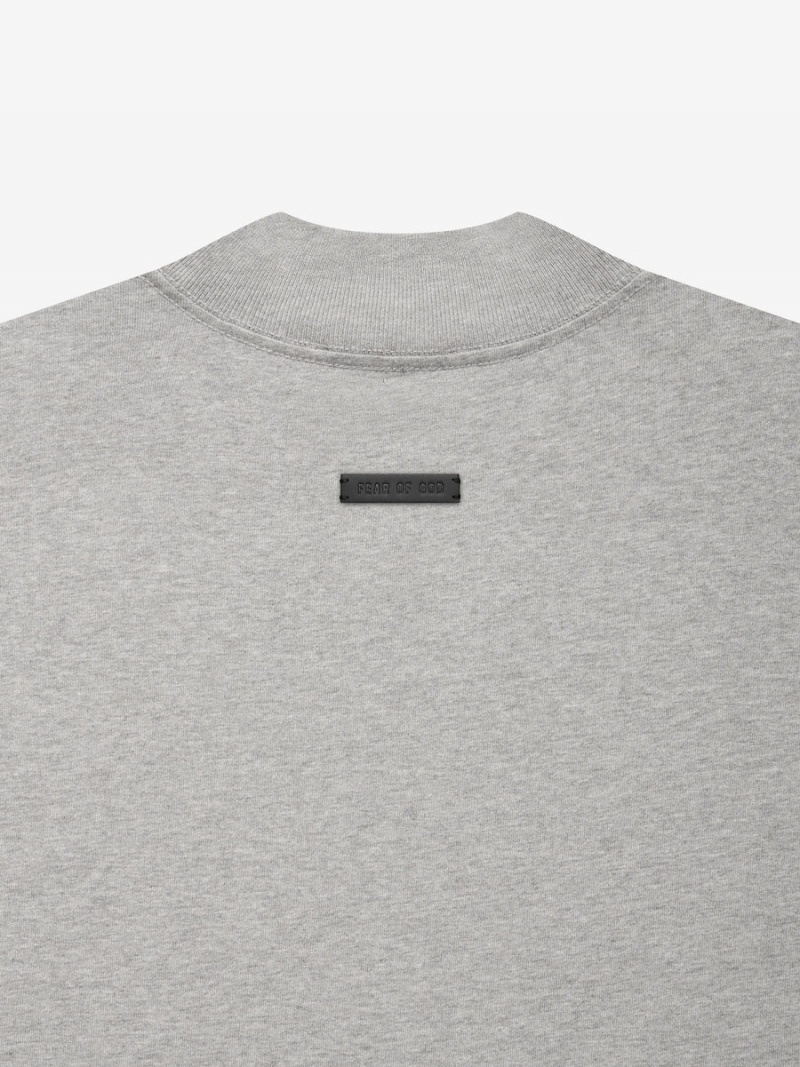 Fear Of God Cotone Ls T-shirt Grigie | FOG-SN593309