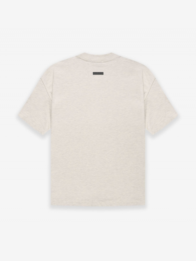 Fear Of God Cotone Ss T-shirt Beige | FOG-SN593332