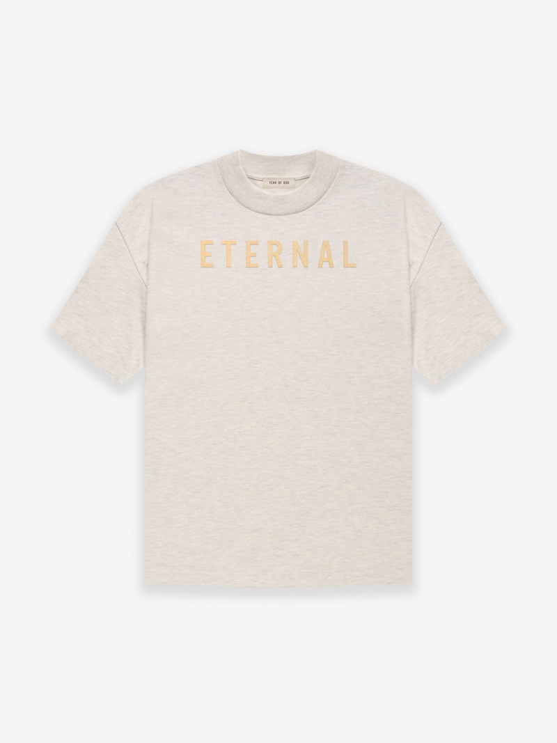 Fear Of God Cotone Ss T-shirt Beige | FOG-SN593332