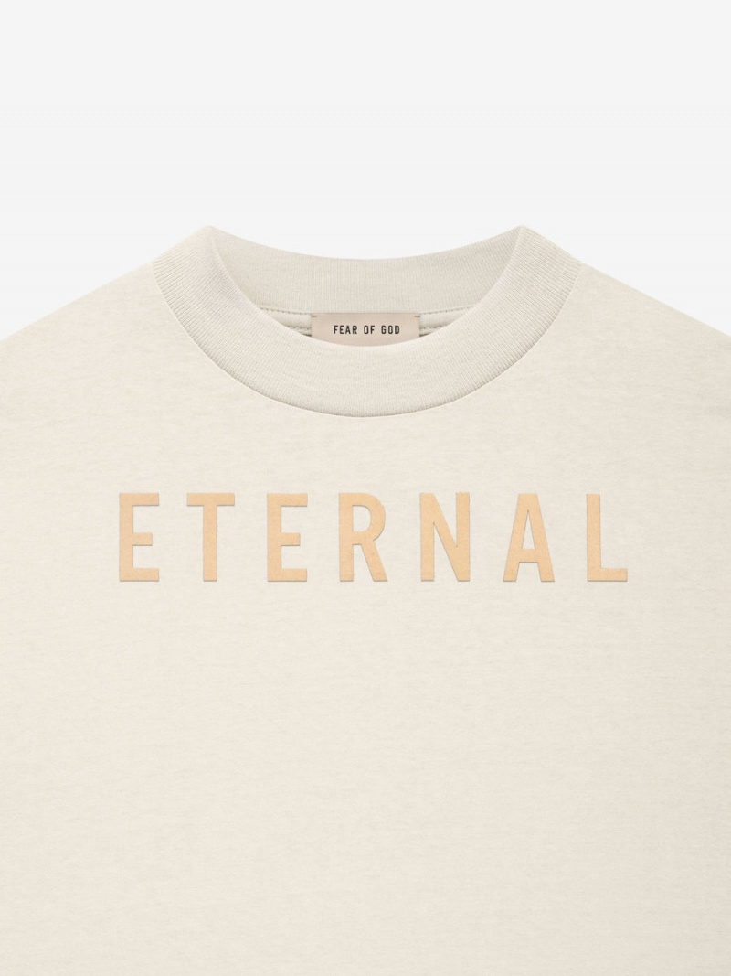 Fear Of God Cotone Ss T-shirt Beige | FOG-SN593356