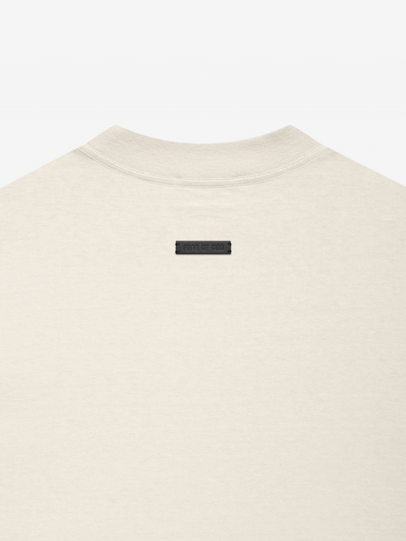 Fear Of God Cotone Ss T-shirt Beige | FOG-SN593356