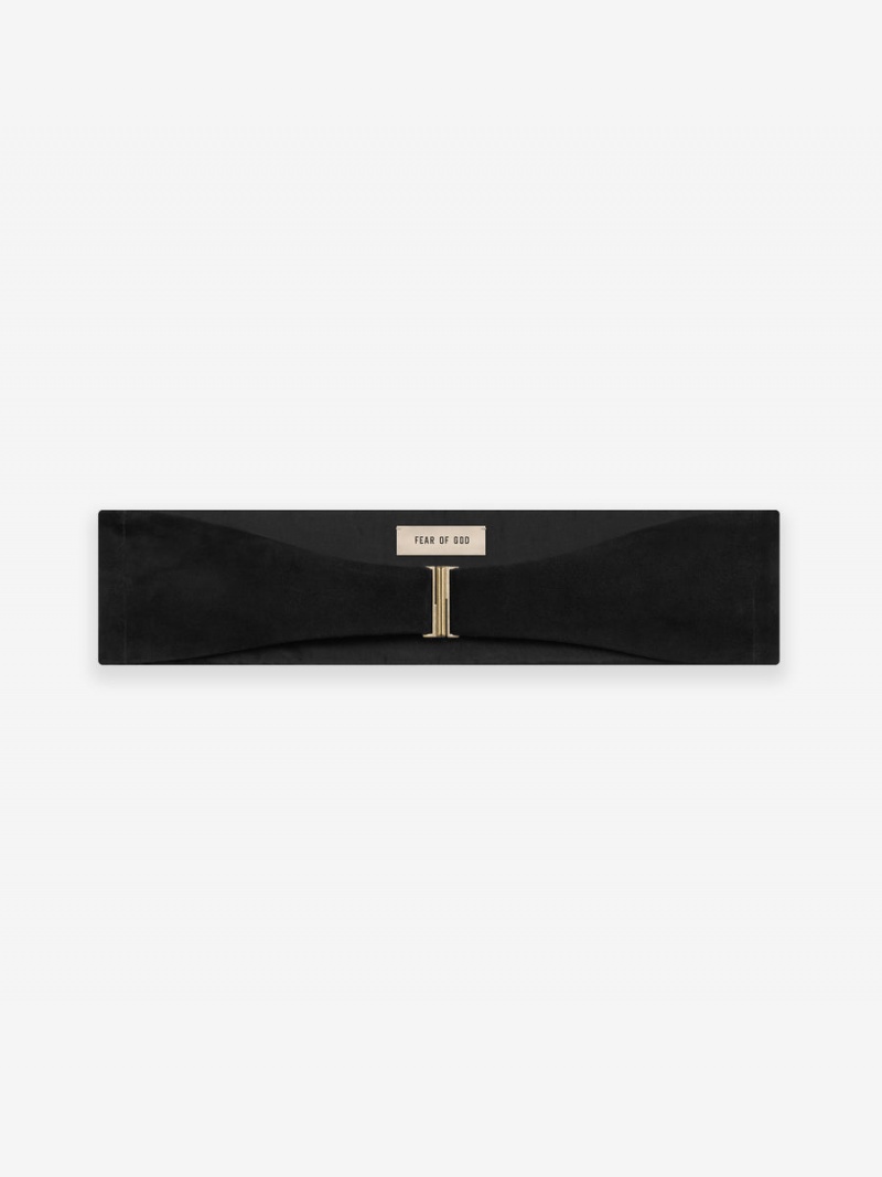 Fear Of God Cummerbund Scamosciate Nere | FOG-SN593512