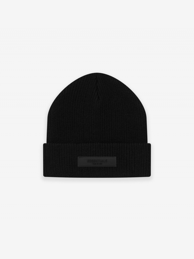 Fear Of God Essentials Beanie Nere | FOG-SN593639