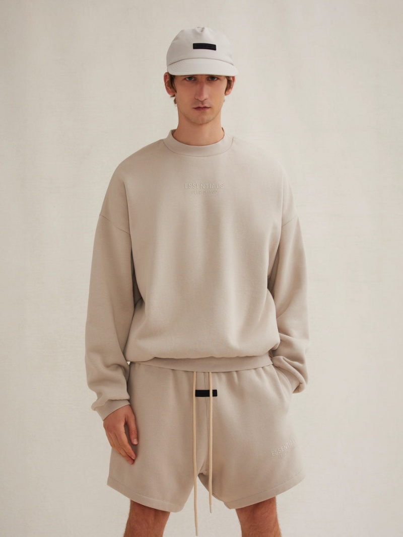 Fear Of God Essentials Crewneck Argento | FOG-SN593554