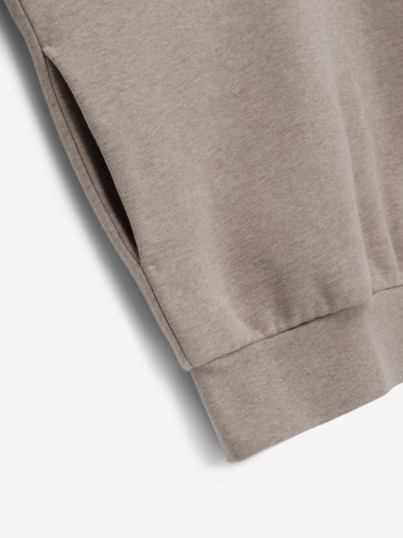 Fear Of God Essentials Hoodie Khaki | FOG-SN593811