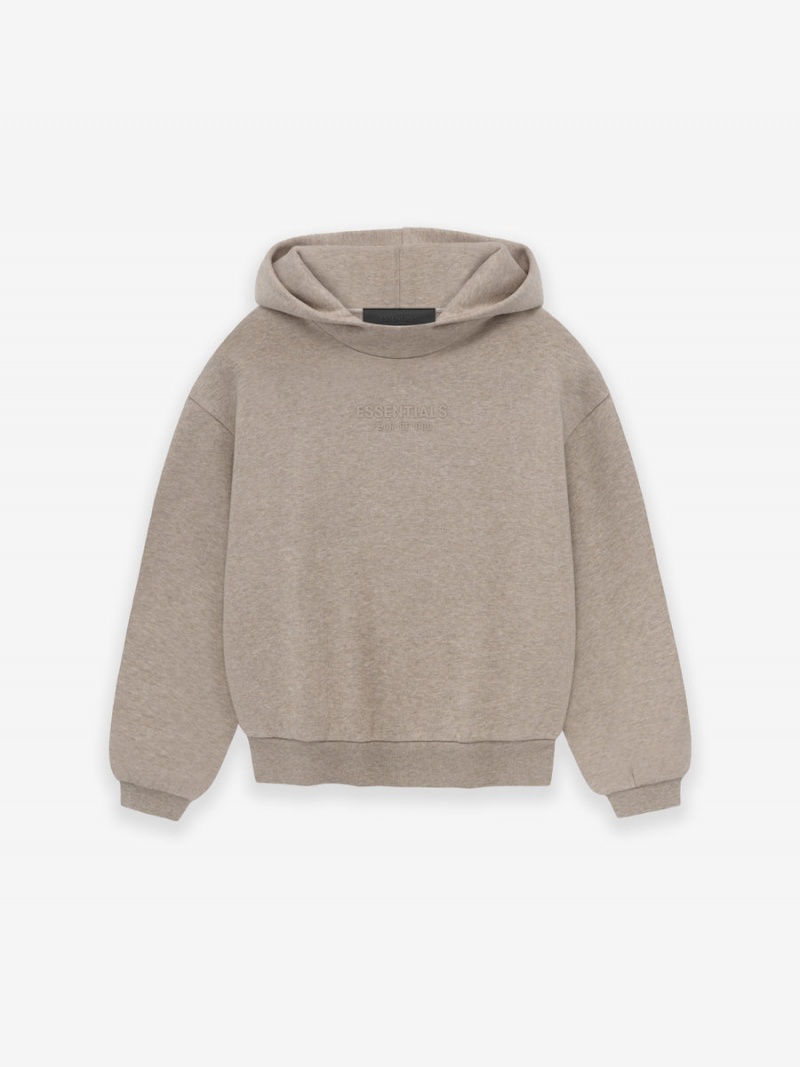 Fear Of God Essentials Hoodie Khaki | FOG-SN593811