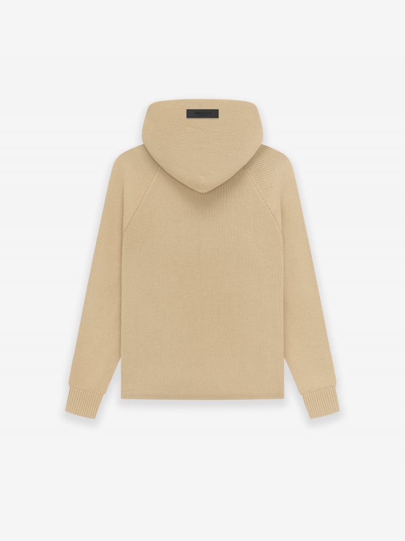 Fear Of God Essentials Knit Hoodie Marroni | FOG-SN593757