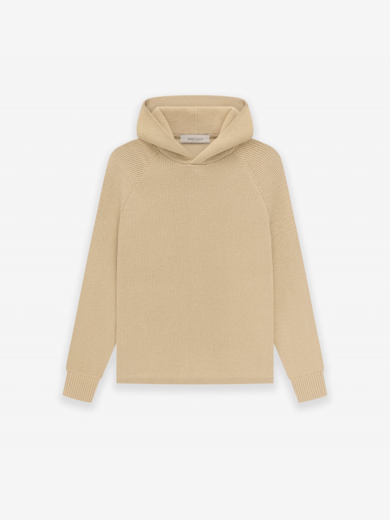 Fear Of God Essentials Knit Hoodie Marroni | FOG-SN593757