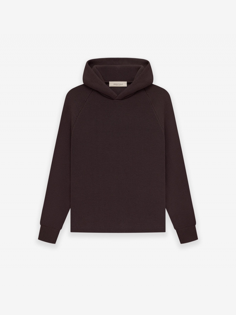 Fear Of God Essentials Knit Hoodie Viola | FOG-SN593755