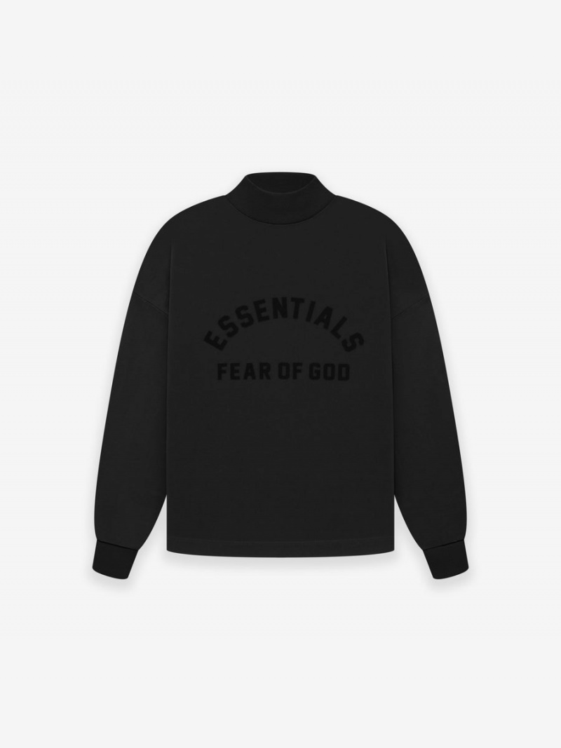 Fear Of God Essentials Ls Tee Nere | FOG-SN593777