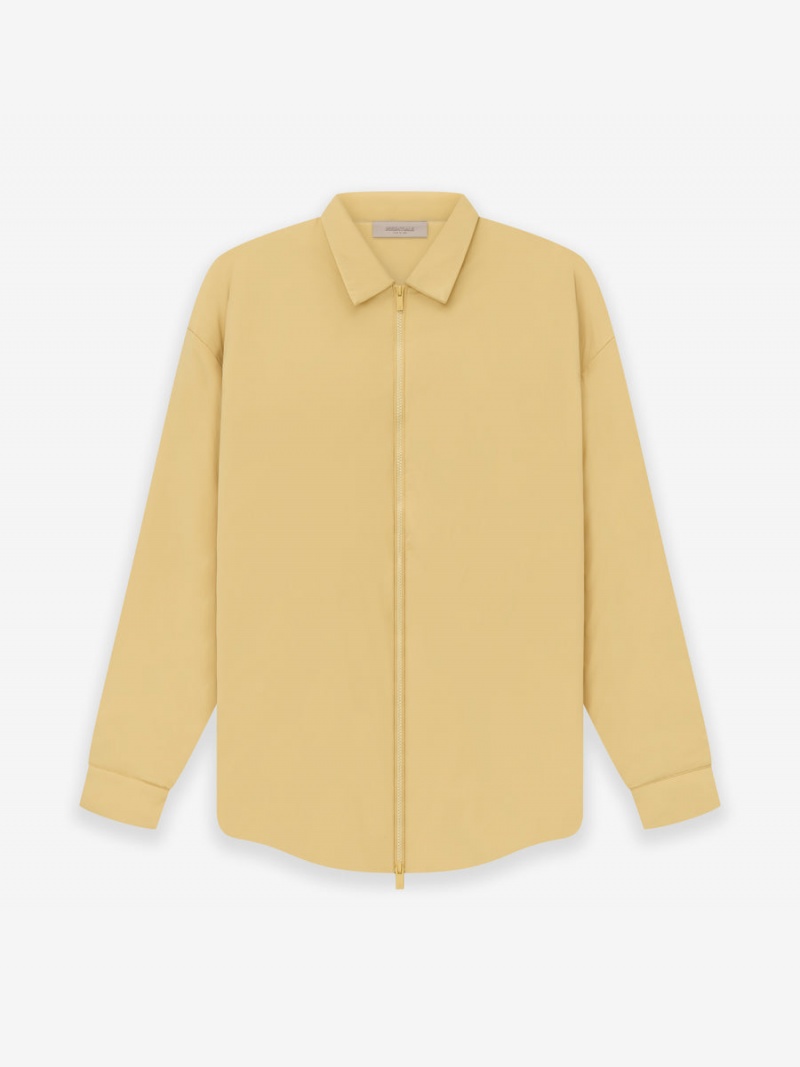 Fear Of God Filled Nylon Shirt Jacket Gialle | FOG-SN593605