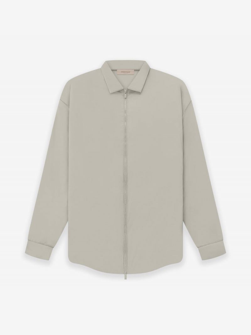 Fear Of God Filled Nylon Shirt Jacket Grigie | FOG-SN593603