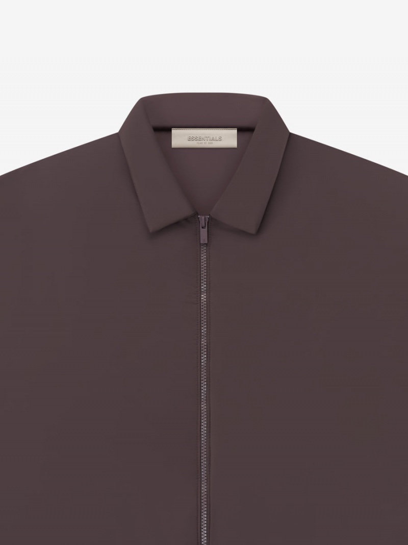 Fear Of God Filled Nylon Shirt Jacket Viola | FOG-SN593607